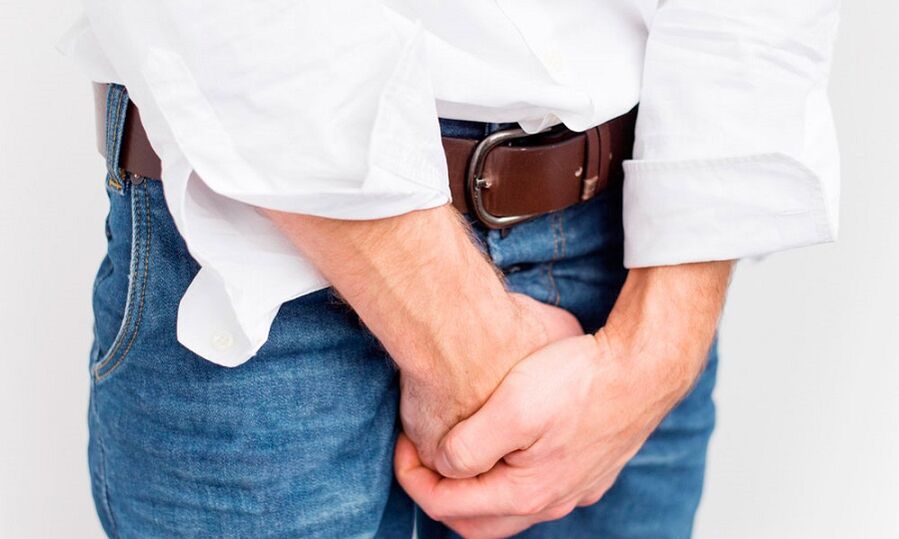 Đau ở háng bị viêm tuyến tiền liệt
